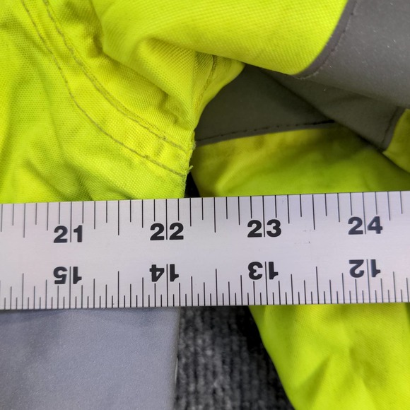 River City Garments Mens Full Zip Jacket Reflective Bright Green Size S Class 3 - Picture 6 of 16